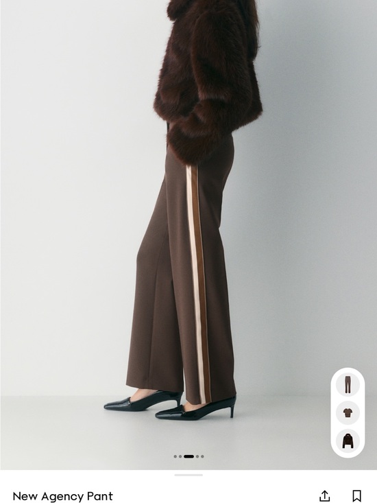 Babaton Pants - Aritzia New Agency Brown Pants